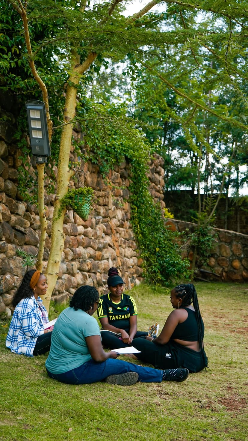 Group meditation session