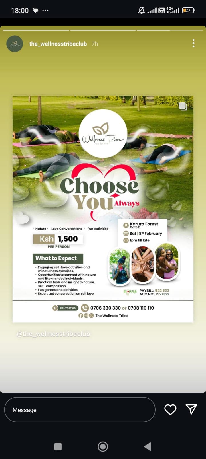 Choose You at Karura Forest